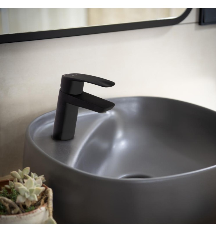 ▷ Comprar Grifo lavabo negro mate inclinado New Fly S2